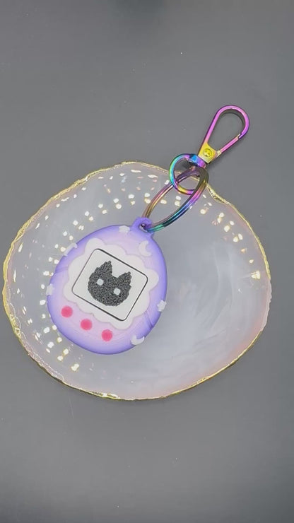 90's Virtual Pet "V-Pet" Fidget Clicker - Keychain 3D Printed